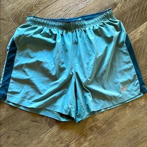 Men’s NB Teal Running Shorts Size M